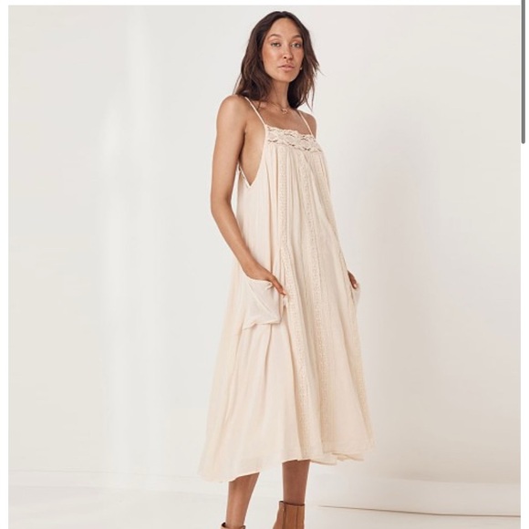 Spell & the Gypsy - Harmony Strappy Dress Elegant Cream Lace Trim - Picture 5 of 10